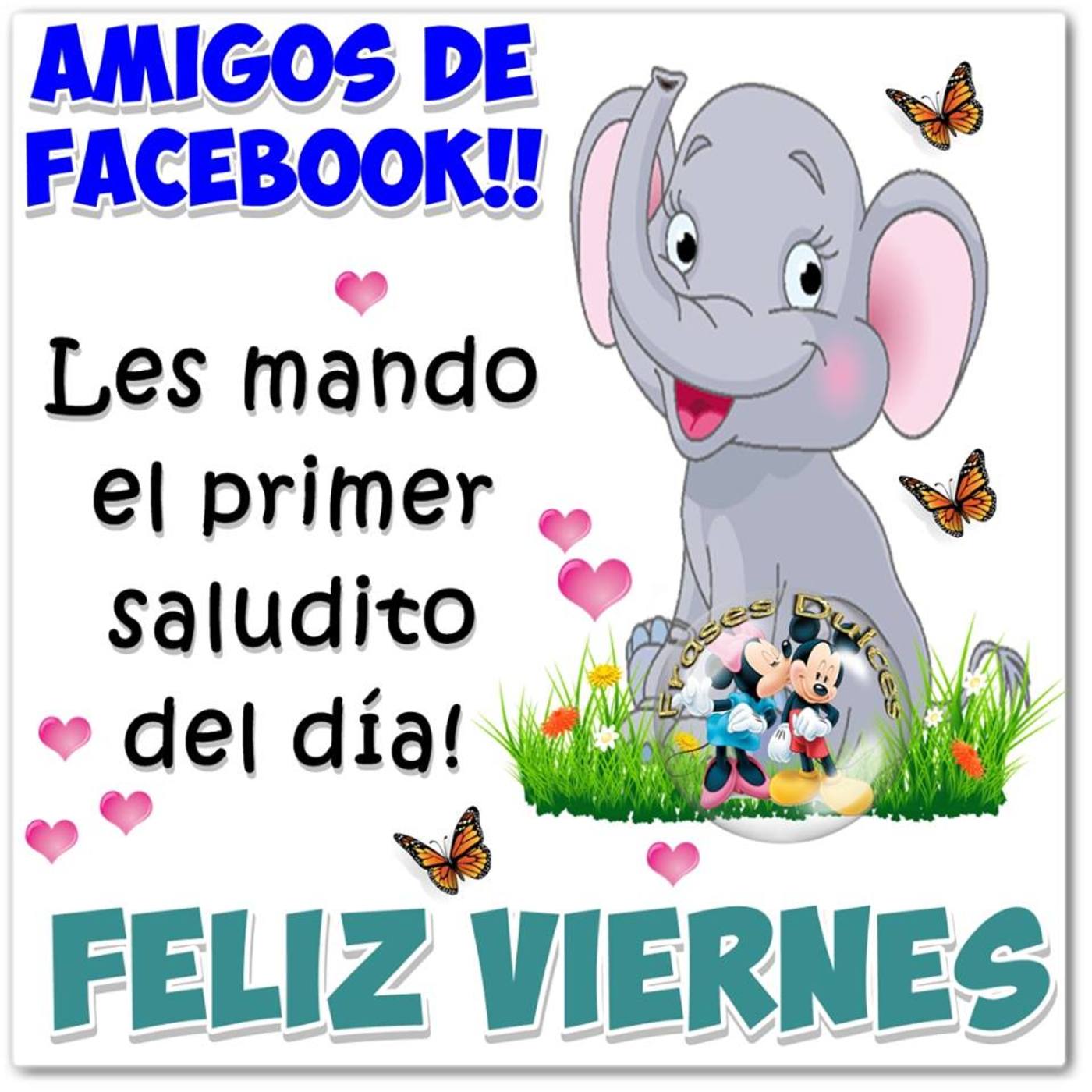 Bonito Viernes amigos amigas Facebook WhatsApp 95