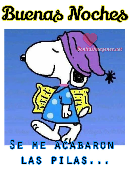 Buenas Noches bonitas imágenes Snoopy