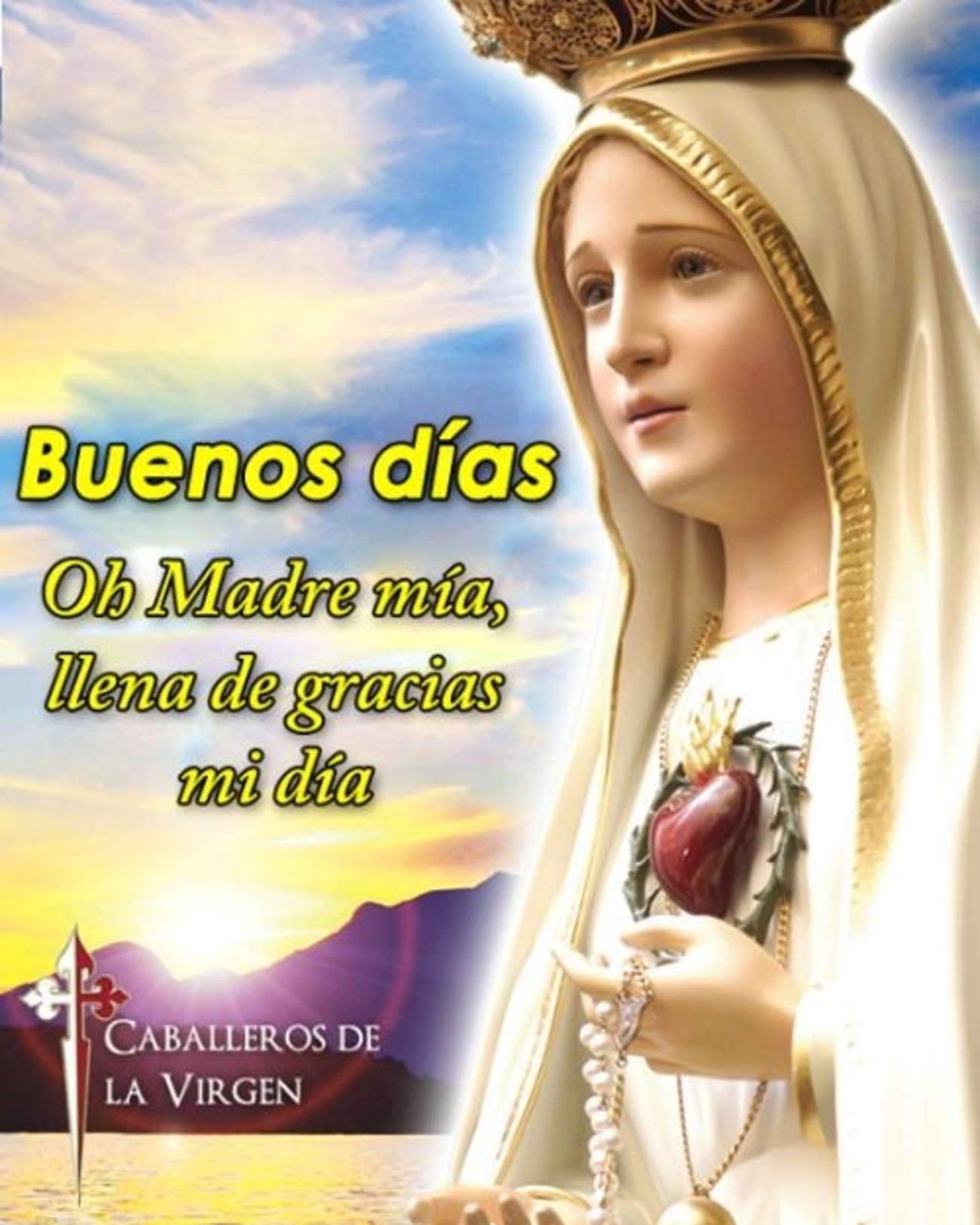 cruzar Transición apretado Buenos Días Virgen María - BonitasImagenes.net