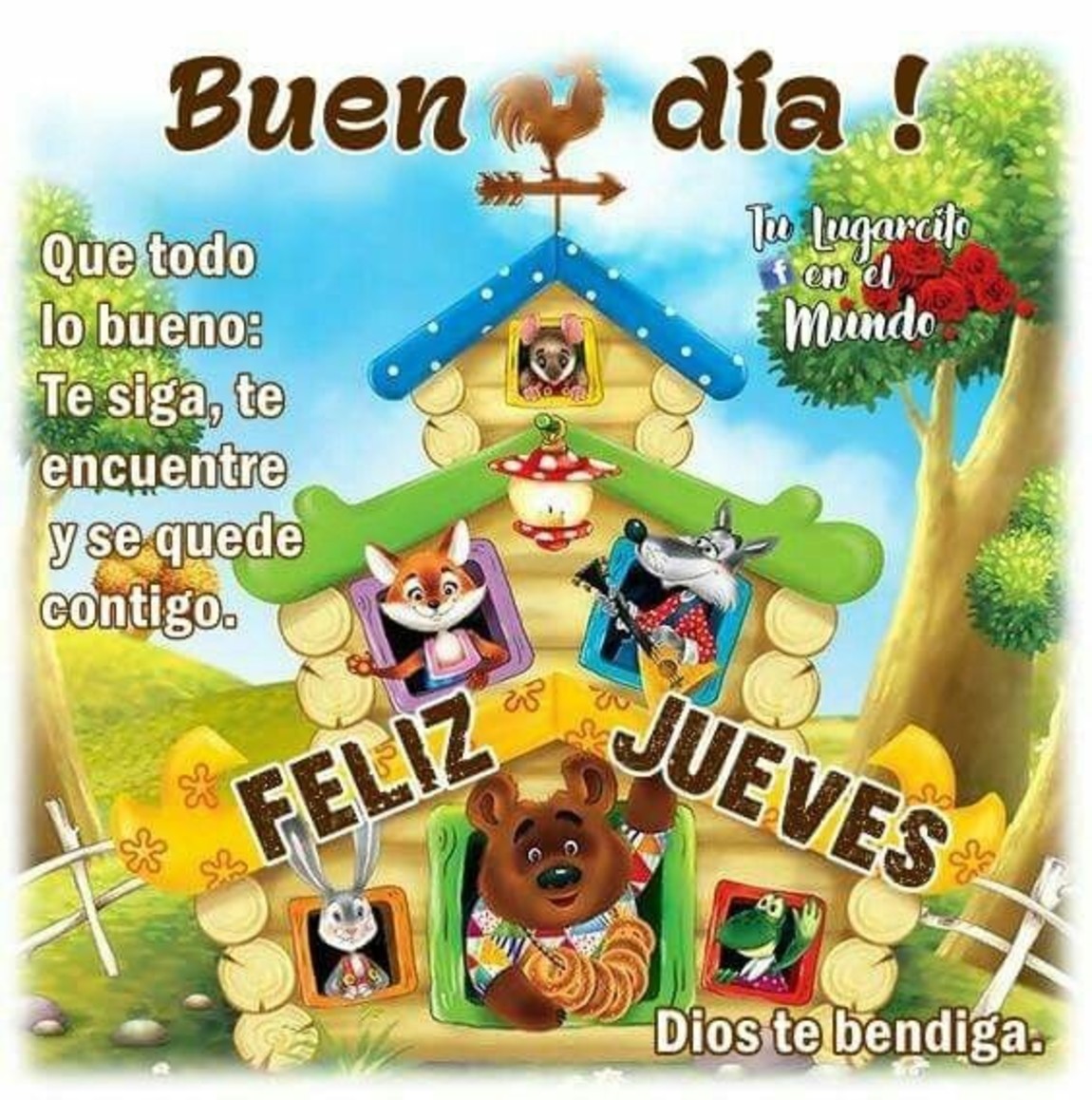 Feliz Jueves Buenos Días tarjetas gratis 260 