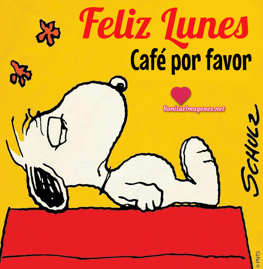 Feliz Lunes imágenes nuevas con Snoopy