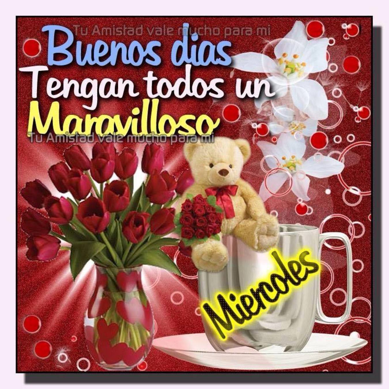 Feliz Miércoles con rosas 54