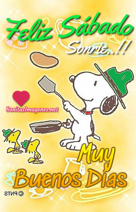 Feliz Sábado imágenes nuevas con Snoopy