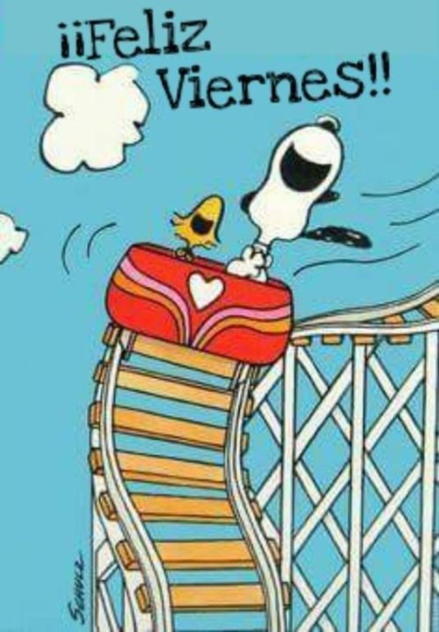 Feliz Viernes imágenes con Snoopy 180
