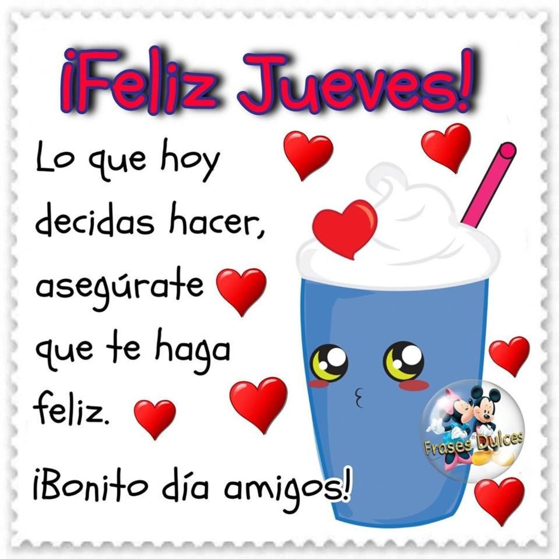 Imágenes con frases de Feliz Jueves 17