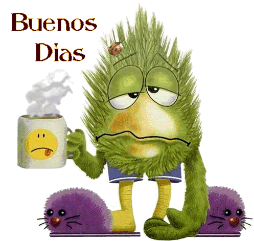 Buenos Días GIF con sueño Buenos Días GIF