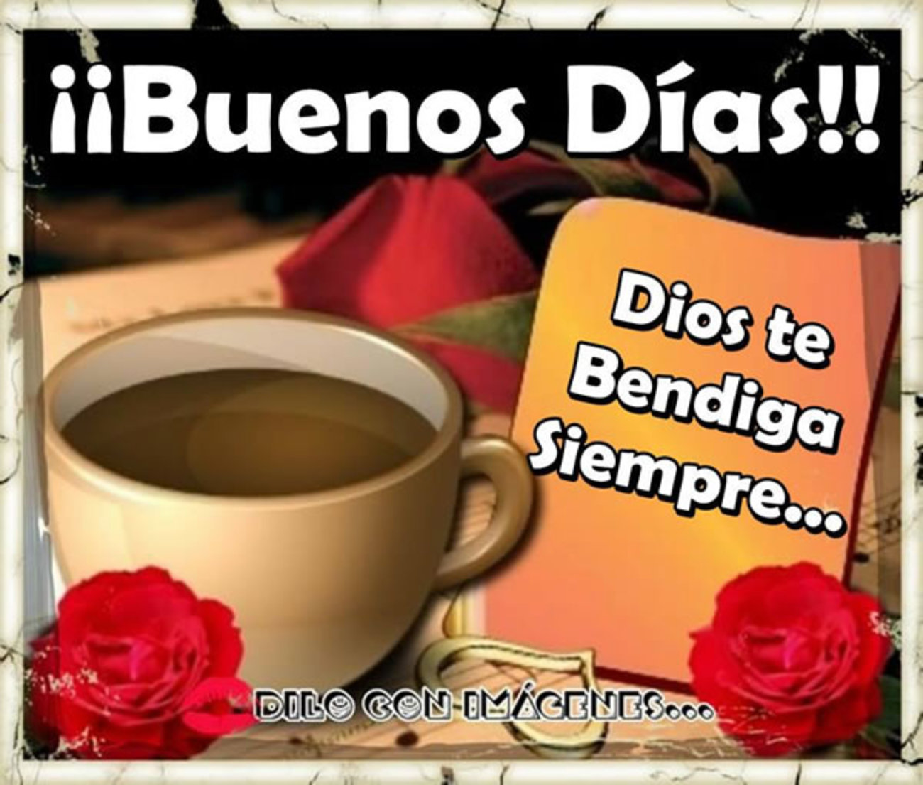 Buenos Dias con cafe bonitas imágenes 976