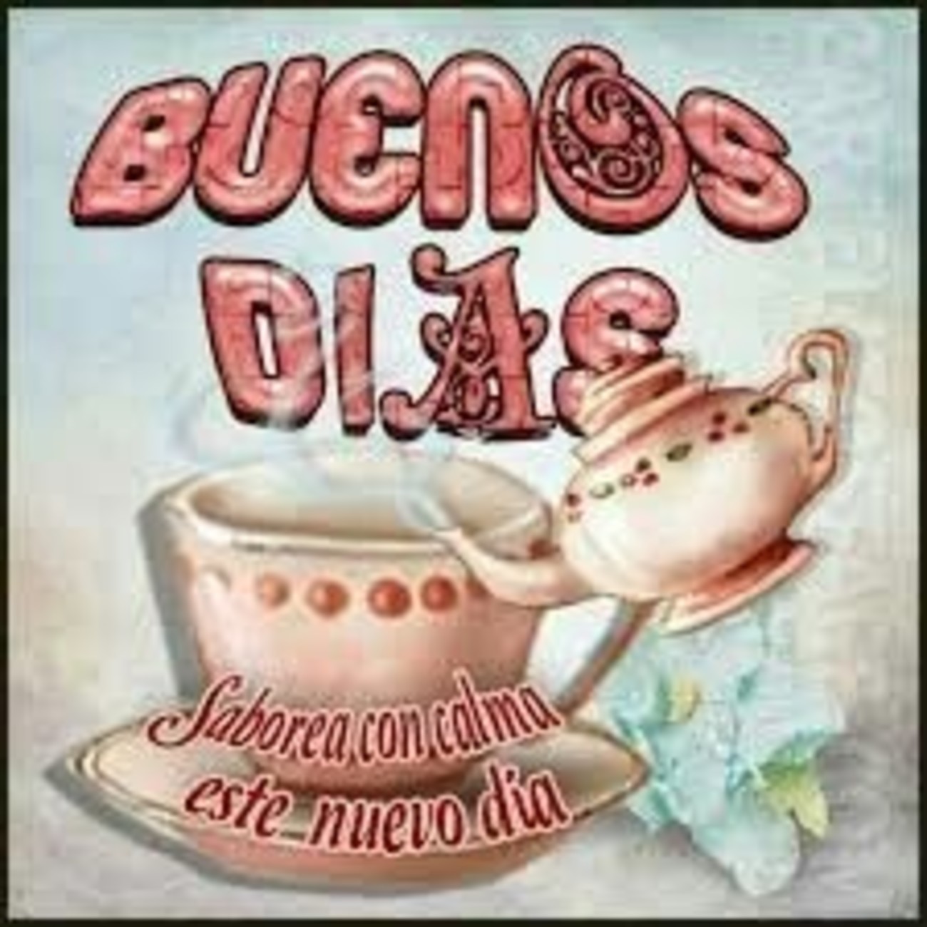 Buenos Días tarjetas 806