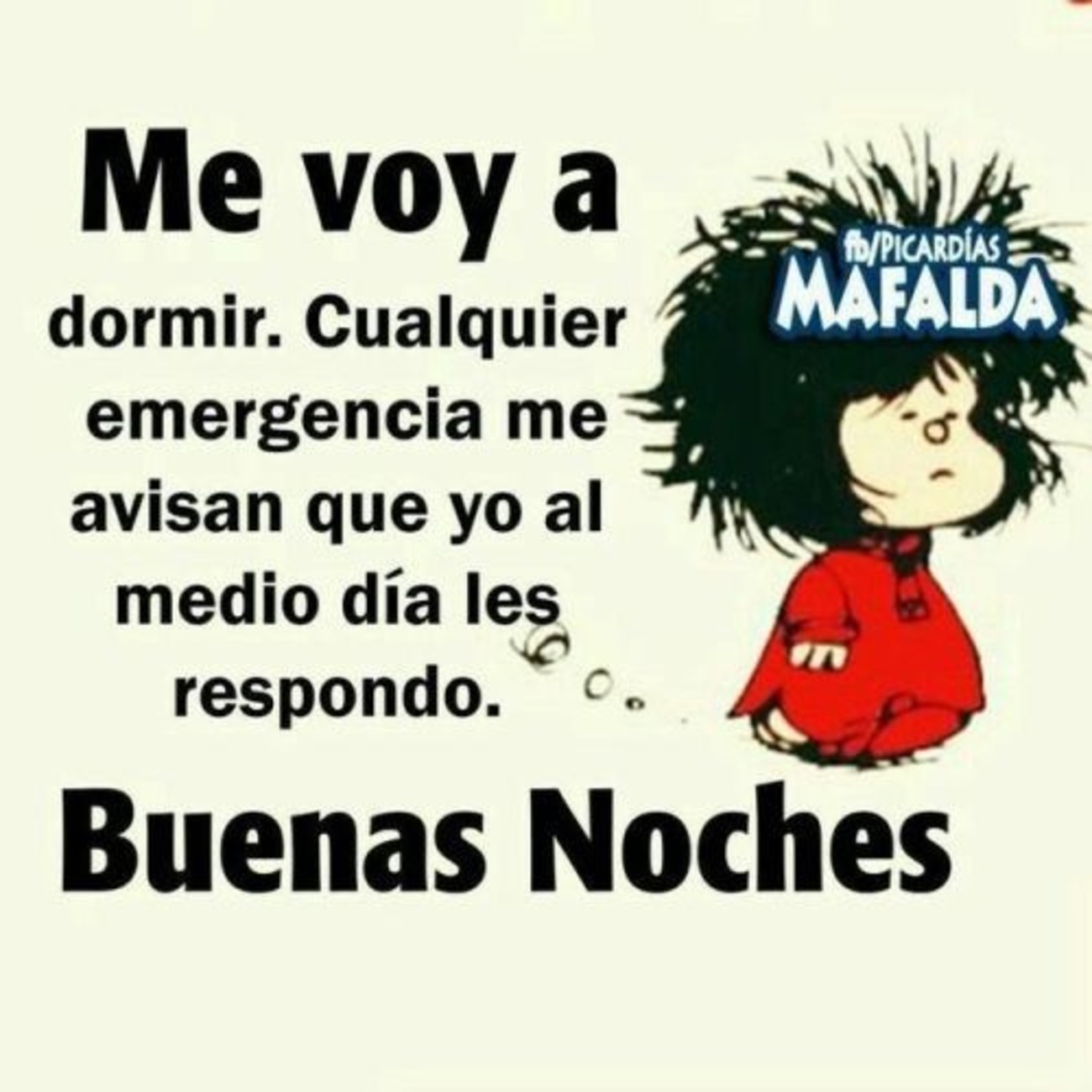 Mafalda Buenas Noches 558