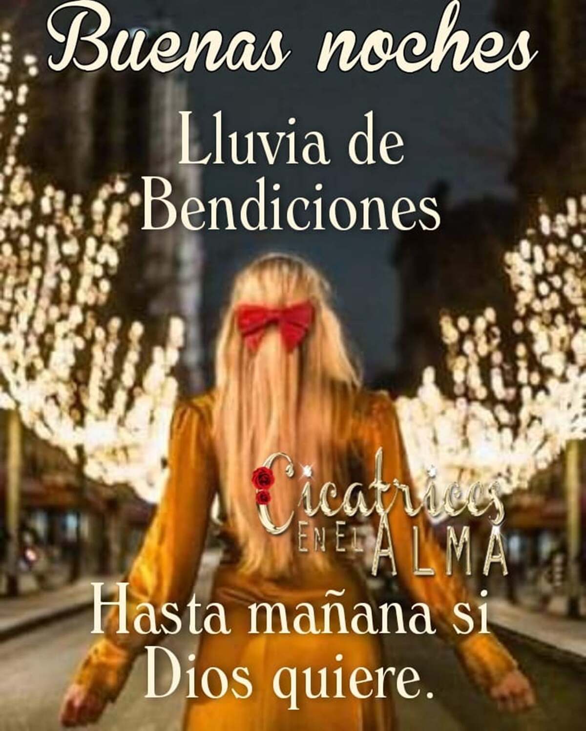 Buenas Noches lluvia de Bendiciones hasta mañana si Dios quiere