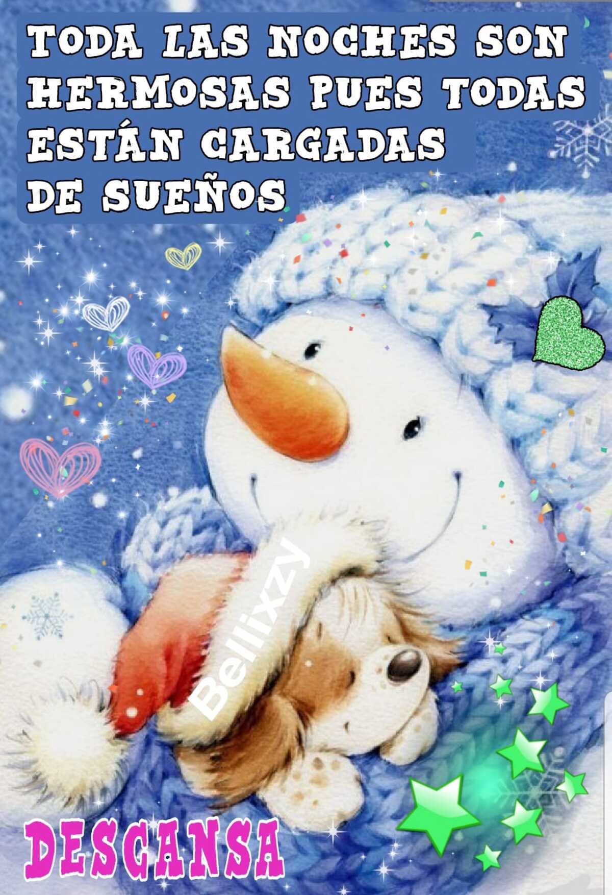 Buenas Noches muñeco de nieve