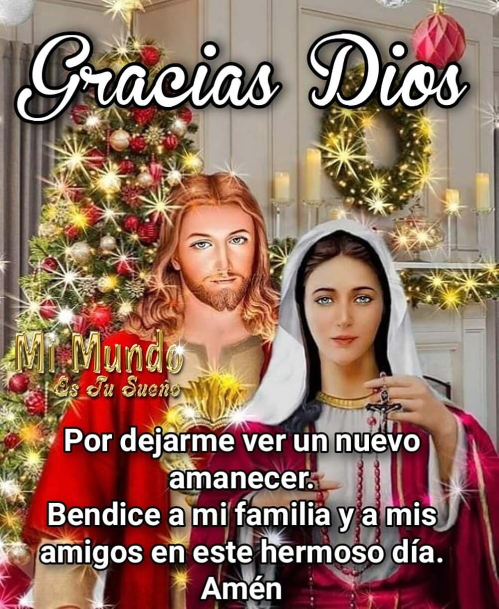 Buenos Días Navidad con Jesús y María