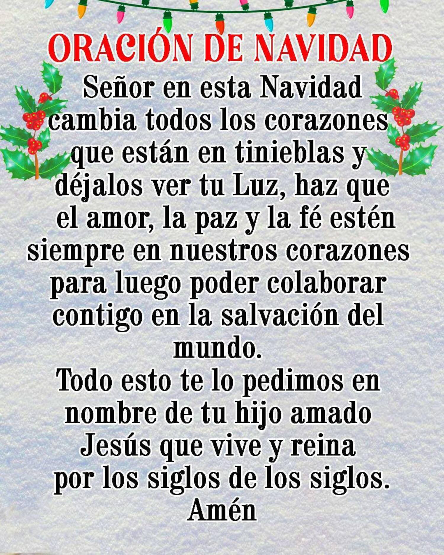 Oración de Navidad