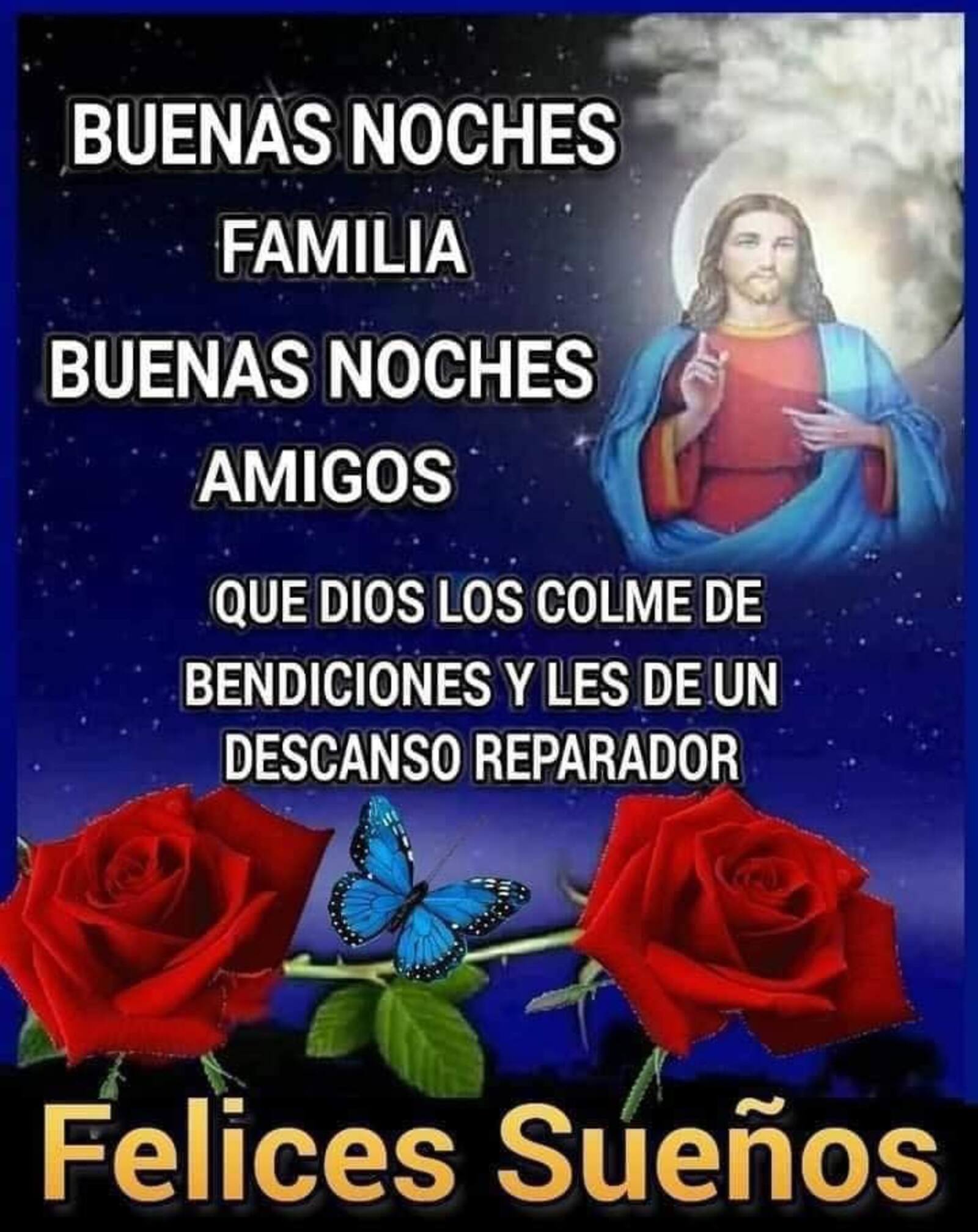 Buenas Noches Familia felices sueños